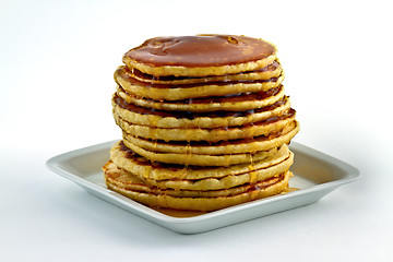 Image showing Pancakes with syrup