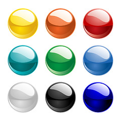 Image showing Color vector spheres