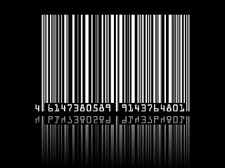 Image showing barcode on black background