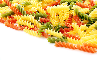 Image showing Raw colored pasta