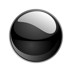 Image showing vector black sphere 