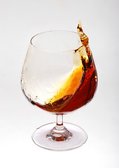 Image showing Glass of cognac