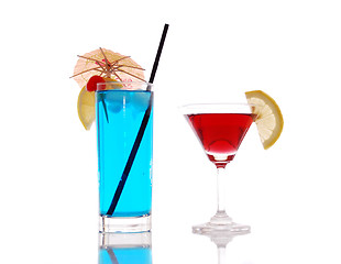 Image showing Two cocktails