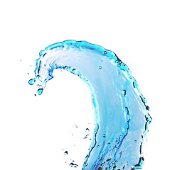 Image showing blue water splash