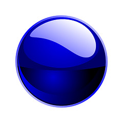 Image showing vector dark blue sphere 