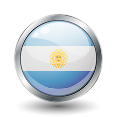 Image showing shiny button flag 