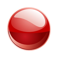 Image showing vector red sphere 