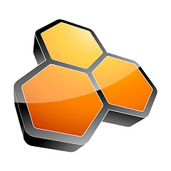 Image showing 3d hexagon