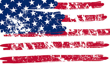 Image showing American flag background