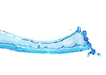 Image showing blue water splash