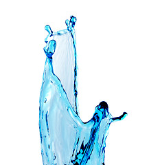 Image showing blue water splash