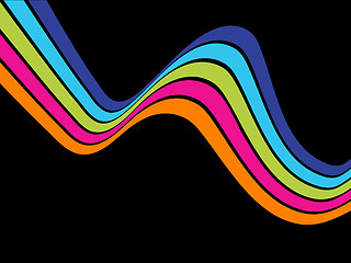 Image showing colorful stripes background