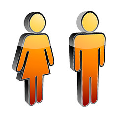 Image showing male and female icons