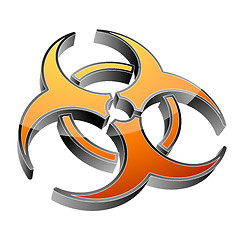 Image showing 3d biohazard icon