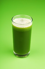 Image showing Green vegetable smoothie 