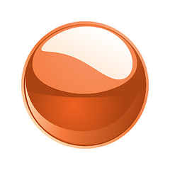 Image showing vector orange sphere 