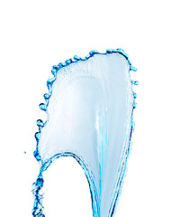 Image showing blue water splash