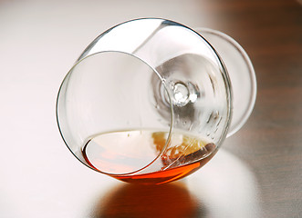 Image showing Glass of cognac