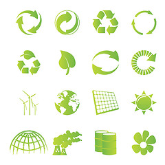 Image showing recycling icons