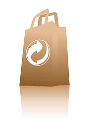 Image showing Recycled paper shopping bag