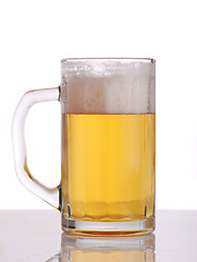 Image showing Glass of beer close-up 