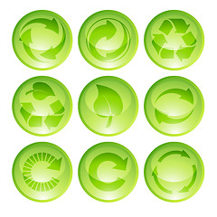 Image showing recycling icons