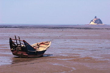 Image showing Landscape at seashore