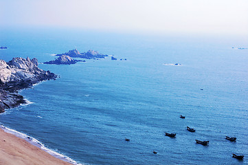 Image showing Landscape at seashore