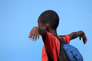 Image showing african student