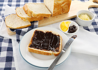 Image showing Vegemite Sandwich