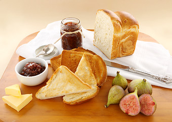 Image showing Fig Jam And Bread