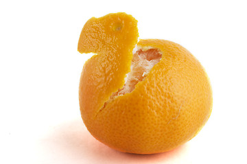 Image showing Partly Peeled Orange