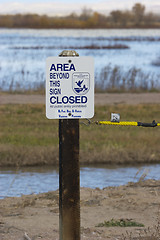 Image showing Wildlife area closed to the public