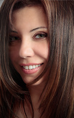 Image showing Beauty with brunette hair