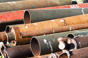 Image showing Metal Pipe Background