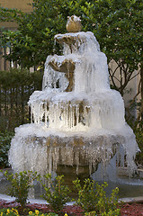 Image showing Frozen fountain