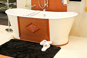 Image showing Leather bathtub