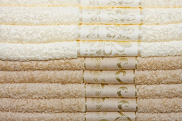 Image showing Beige towels