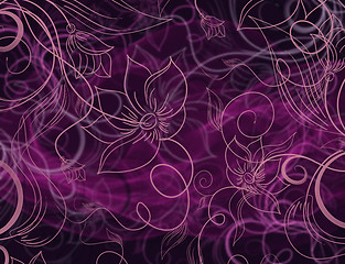 Image showing Abstract floral background