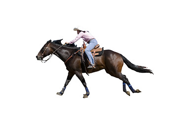 Image showing Barrel Racing