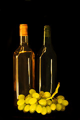 Image showing wine and grapes