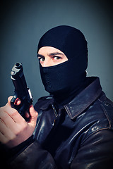 Image showing criminal with gun