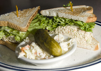 Image showing chicken salad sandwich