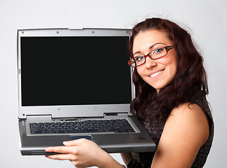 Image showing Woman with laptop.