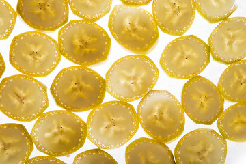 Image showing Banana Slice Background