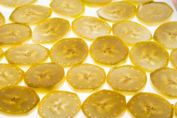 Image showing Banana Slice Background