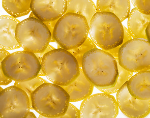 Image showing Banana Slice Background