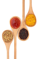 Image showing Mustard, Pickle and Sauce Selection