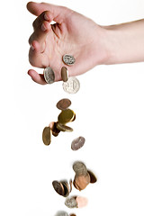 Image showing Falling Money