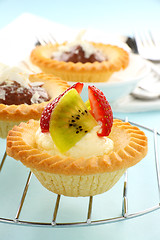 Image showing Cream Strawberry Tart